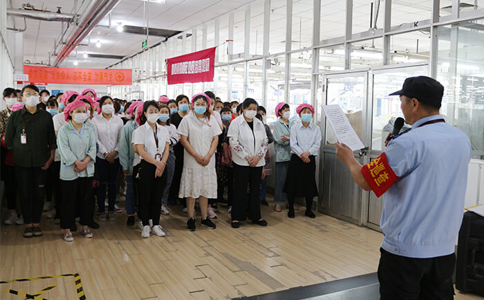 劉潭服裝廠組織開展防災減災宣傳教育活動