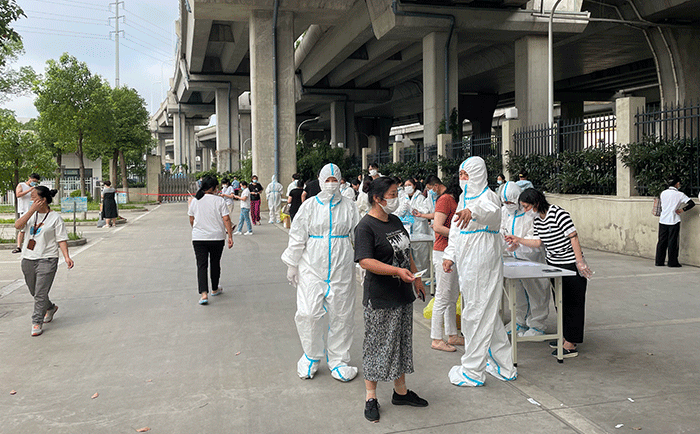 核酸檢測進企業(yè)，劉潭服裝廠開展全員核酸檢測
