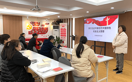 劉潭服裝黨員大會：多舉措強黨建促發(fā)展