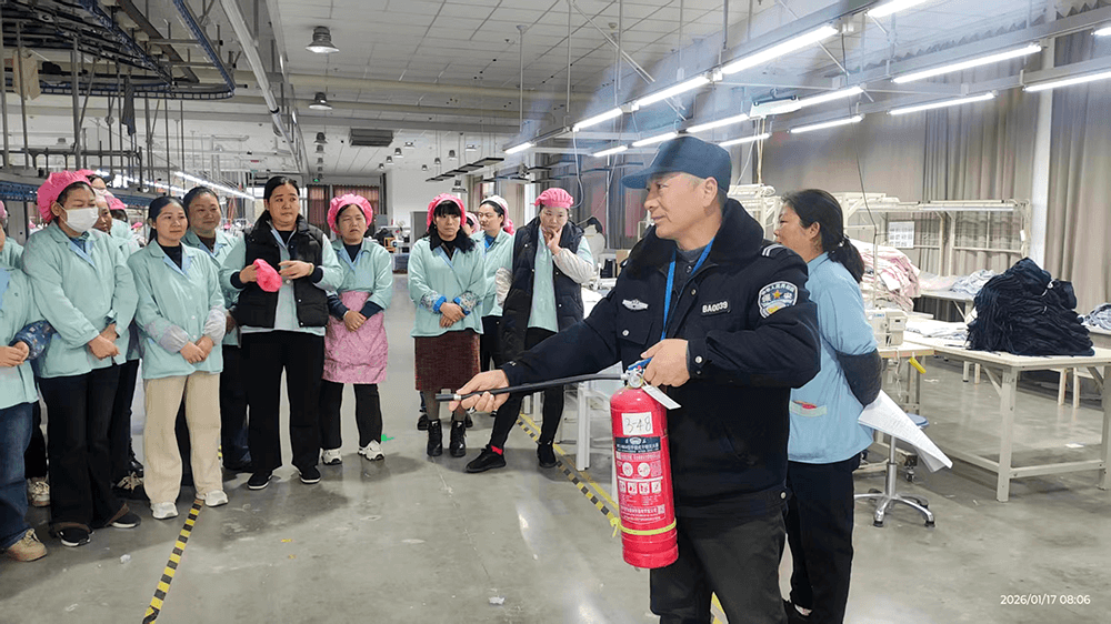 劉潭服裝：消防培訓進車間，安全意識入人心