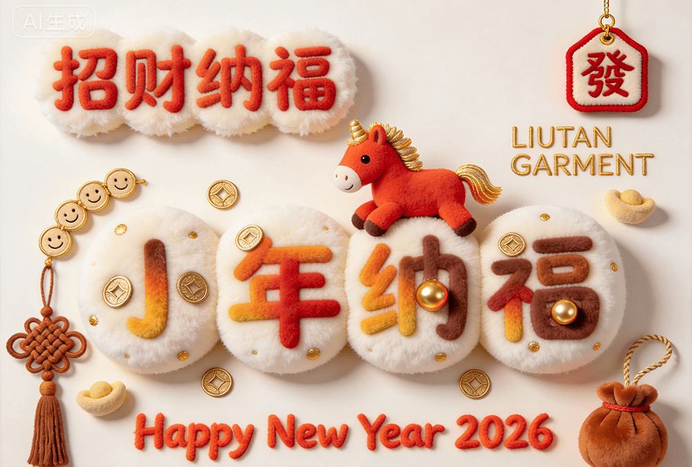 劉潭服裝溫馨提醒：小年將至，辭舊迎新暖衣隨行