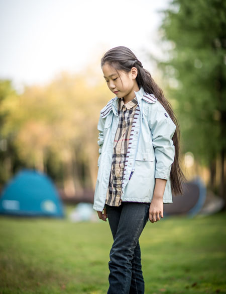女童休閑長袖外套