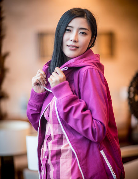 女士長袖連帽外套